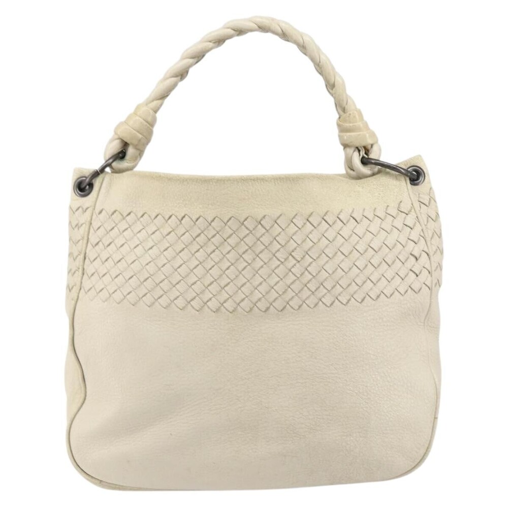 Bottega Veneta Braided Handle Hobo Embroidered Leather with Intrecciato Detail L